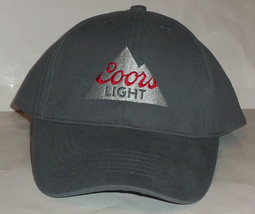 NEW!  MENS Coors LIGHT GRAY TRUCKER / BASEBALL HAT / CAP - £18.35 GBP