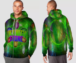 infinity stone  Mens Graphic Zipper Hooded Hoodie - £27.96 GBP+