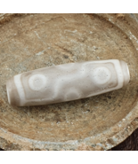 Vintage ANCIENNE perle amulette agate grise indo tibétaine indo tibétain... - $100.97