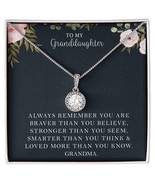 To My Granddaughter Necklace. From Grandma, Granddaughter Gift. Graduati... - £31.26 GBP+