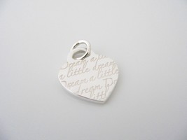 Tiffany &amp; Co Heart Charm Dream a Little Pendant 4 Silver Necklace Bracelet Gift - £237.66 GBP
