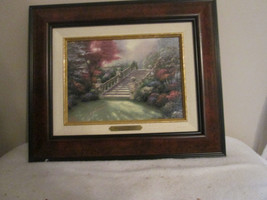 2000 Thomas Kinkade &#39;Stairway To Paradise&#39; Picture Art Framed Accent Print COA - £92.09 GBP