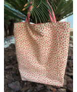 tiny pink flowers tote bag - $9.50