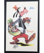 Vintage 1950s Walt Disney Tobler Chocolates Dingo Postcard Goofy France - £14.61 GBP