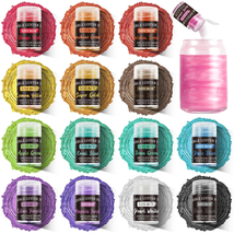 Aheroi Edible Glitter Set, 15 Colors Luster Dust Edible Set, Shimmering ... - £19.96 GBP
