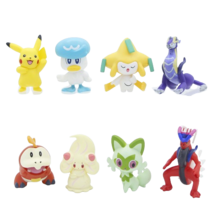 8 Pcs/Set Pokemonn Mini Figure 5cm Pikachuu Paldeaa Region Toys - £21.57 GBP