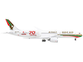 Boeing 787-9 Commercial Aircraft &quot;Gulf Air - 70th Anniversary&quot; White with Graphi - £57.57 GBP