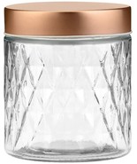 Amici Home Desmond Glass Container Storage Jar, 32 Ounces, Clear with Co... - £23.59 GBP