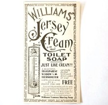 Williams Jersey Cream Toilet Soap 1897 Advertisement Victorian Hygiene ADBN1A10 - £11.21 GBP