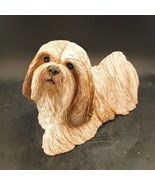 Lhasa Apso Dog Sandicast Sculpture c.1989 Signed Sandra Brue Excellent C... - €24,98 EUR