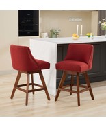 Wine Red Barstools Set of 2: 26&quot; Counter Height - $266.68 CAD