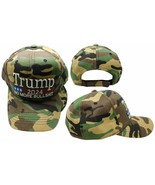 Trump 2024 No More Bull$Hit Woodland Camouflage Adjustable Embroidered C... - £17.25 GBP