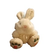 VTG Main Joy White Easter Bunny Rabbit Green Orange Plush Stuffed Animal... - £15.40 GBP