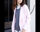 JOA J.O.A. Pink Oversized Single Snap Wool Blend Pea Coat XS - £25.05 GBP