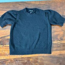 Rachel Zoe Women's Black Puff Sleeve Pullover Sweater Size S - $32.67