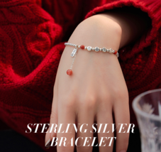 925 sterling silver beaded bracelet for women&#39;s zodiac year, good luck b... - £54.19 GBP