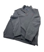 Polo Ralph Lauren Men Sweater Quarter 1/4 Zip Pullover Gray Mock Neck Me... - £23.64 GBP