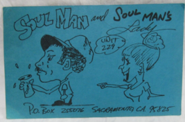 CBC QSL Ham Radio Card Postcard Soul Man &amp; Soul Mans Lady Unit 229 Sacramento Ca - £3.81 GBP