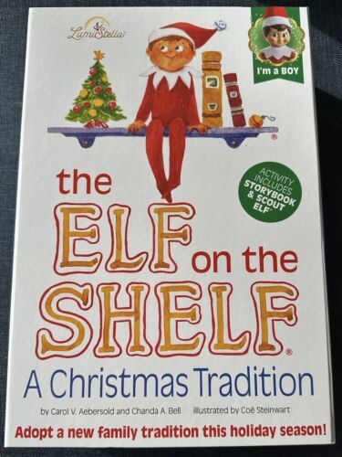 Primary image for The Elf on the Shelf: A Christmas Tradition Light Skin Boy Doll & Book New