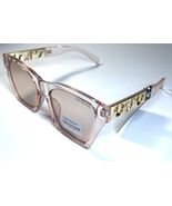 NEW TRUE RELIGION Transparent Peach Logo Designer TR57982 Sunglasses + Case - $45.99