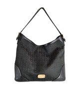 Michael Kors Millbrook Shoulder Bag Handbag Black Jacquard Leather Purse... - $48.38