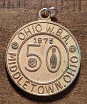 1975 Ohio W. B. A. Middletown Women&#39;s Bowling Association Gold Medal - £5.99 GBP