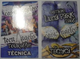 Teen Angels 2008/9 Tour Tecnica 2 Passes Casi Angeles Presents NM Luna Park  - £10.04 GBP