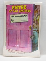 Laminated  1988 Mini Poster &quot;Enter At Your Own Risk&quot; Messy Room Vintage Art - £27.40 GBP