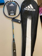 adidas Badminton Hardware Racket SPIELER E06 C Blue Racquet String with Cover - £63.62 GBP