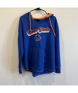 BOISE STATE Broncos Blue &amp; Orange Hoodie by Stadium Athletics Size L Sup... - $34.17 CAD