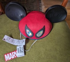 New Disney Parks Marvel Spider-man Ear Hat Cap 3.0 NWT Adult Size 56 cm - £24.70 GBP