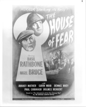 The House of Fear vintage 8x10 photo Basil Rathbone Nigel Bruce poster art - £9.59 GBP