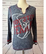Majestic Houston Texans NFL Football Womens Shirt Medium Long sleeve - €18,25 EUR