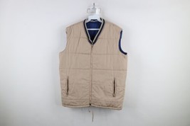 Vintage 70s 80s Streetwear Mens Medium Distressed Quilted Puffer Vest Ja... - $49.45