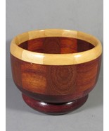 Wood Bowl Two Tone Small 3.25&quot; x 4.5&quot; Ultra Clean - $8.77