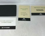 2004 Hyundai Sonata Owners Manual Handbook Set with Case OEM B02B06020 - $9.89