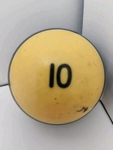 Vintage Replacement #10 Billiard Pool Ball Standard Regulation 2 1/4&quot; Diameter - $9.85