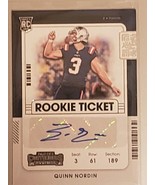 Quinn Nordin AUTO 2021 Panini Contenders Rookie Ticket AUTOGRAPH  #282 A204 - £15.57 GBP