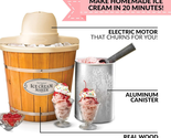 Electric Ice Cream Maker Old Fashioned Soft Machine Makes Frozen Yogurt ... - £62.69 GBP