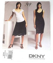 Vintage Vogue DKNY 2741 Sewing Pattern Dress, Top and Skirt 6 - 10 Uncut FF - £13.01 GBP