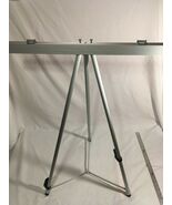 NEW SILVER LEIGHTWEIGHT ADJUSTABLE ALUMINIUM FLIP CHART PRESENTATION ART... - $12.66