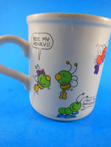 Vintage Japan Bee My Honey American Greetings Mug Cup 1985 Fun! Colorful - £8.62 GBP