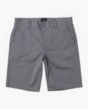 RVCA Mens Weekend Stretch 20Inch Shorts Size 32 Color Smoke - £37.75 GBP