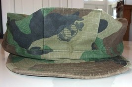 MARINE CORP USMC WOODLAND BDU UTILITY CAP COVER HAT 8 POINT EGA XS TYPE 1 - £23.91 GBP