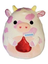 Squishmallows 8&quot; Valentines Evangelica The Cow with Kiss - £23.64 GBP