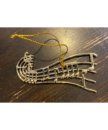 Silver Music Notes and Staff Tree Ornament 3 inches - $8.86