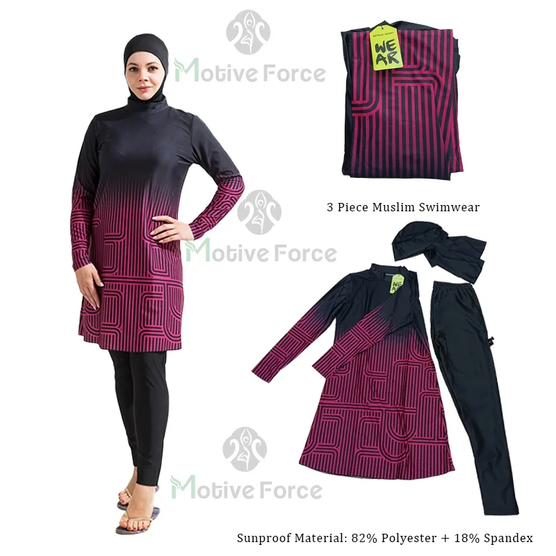 Sporting Muslim Swimming Suit For Women Cover Ups Swimwear Abaya Abayas Hijab Lo - £29.57 GBP