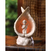 LIGHT-UP PRAYING ANGEL FIGURINE - £22.06 GBP