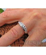 Mens CZ Diamond Ring: Solid 925 Sterling Silver Wedding Band - $1,192.49 MXN