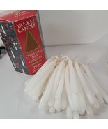 Vintage Yankee Candle Christmas Tree fragranced 18 Pairs white 4.5&quot; join... - $17.00
